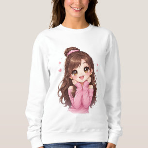Sweet as a Pink Dream Little Heart Full of Joy Blu Sweatshirt