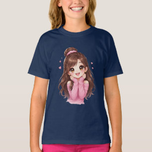 Sweet as a Pink Dream Little Heart Full of Joy Blu T-Shirt