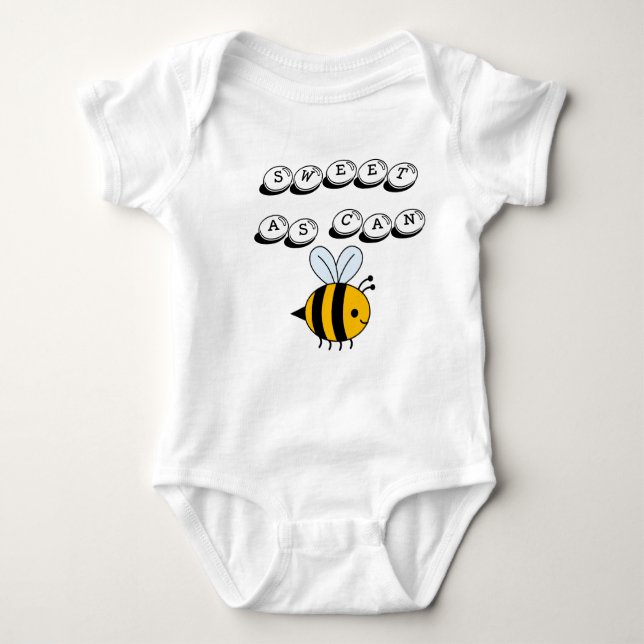 Sweet As Can Bee Baby Bodysuit (Front)