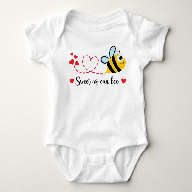Sweet As Can Bee Baby Bodysuit (Front)