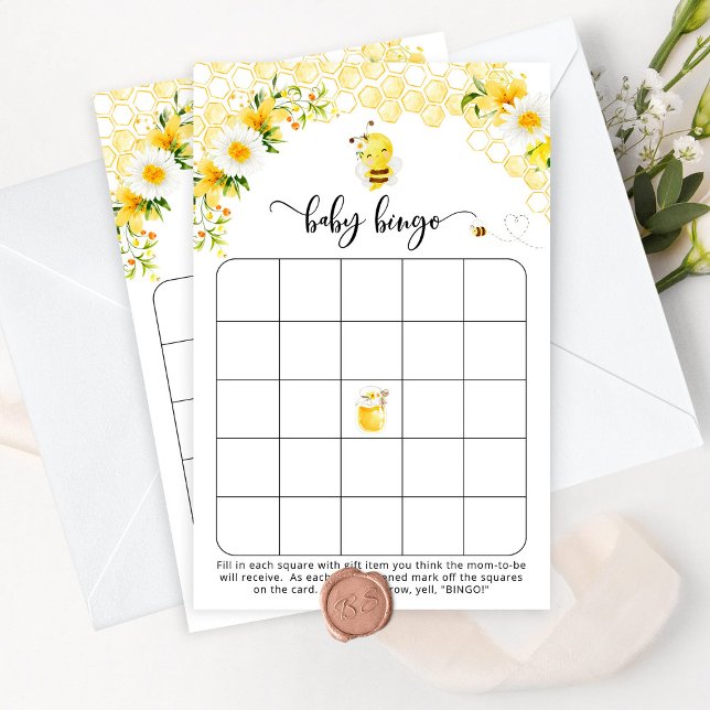 Sweet as can bee baby shower bingo game (Creator Uploaded)