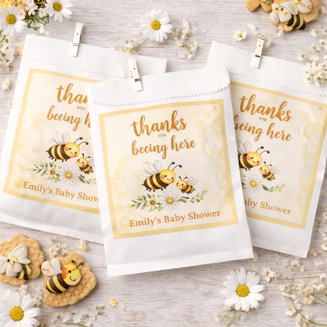 Sweet as can Bee Baby Shower Favour Bags (Creator Uploaded)