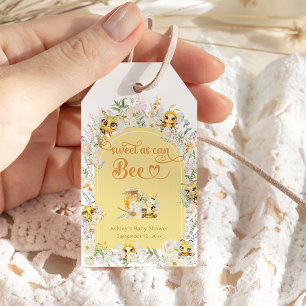 Sweet as can Bee Bumble Bee Baby Shower Gift Tags
