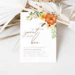 Sweet As Can Bee | Floral Spring Baby Shower Invitation<br><div class="desc">Invite your friends and loved ones to celebrate your soon-to-bee baby with this adorable watercolor botanical baby shower design. This invitation features floral arrangements and cute-as-can-bee bumblebees and honeycomb!</div>