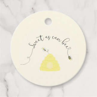 Sweet as can bee gift tags