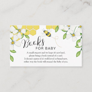 Sweet As Can Bee Honey Baby Shower Books For Baby Enclosure Card
