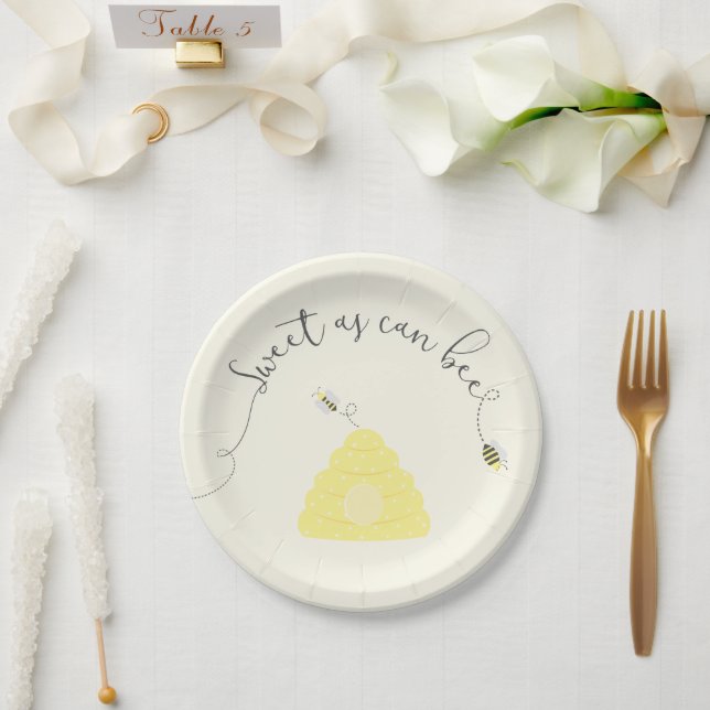 Sweet as can bee plates (Wedding)
