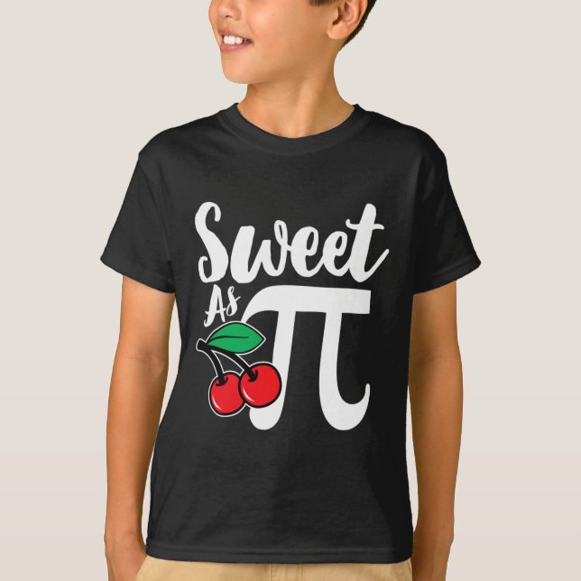 Sweet As Cherry Pi Nerdy Math Pi Day  T-Shirt (Front)