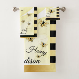 Sweet as Honey bath towel set