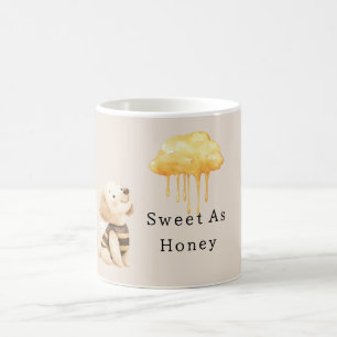 Sweet as Honey Cloud Bee Dog Coffee Mug