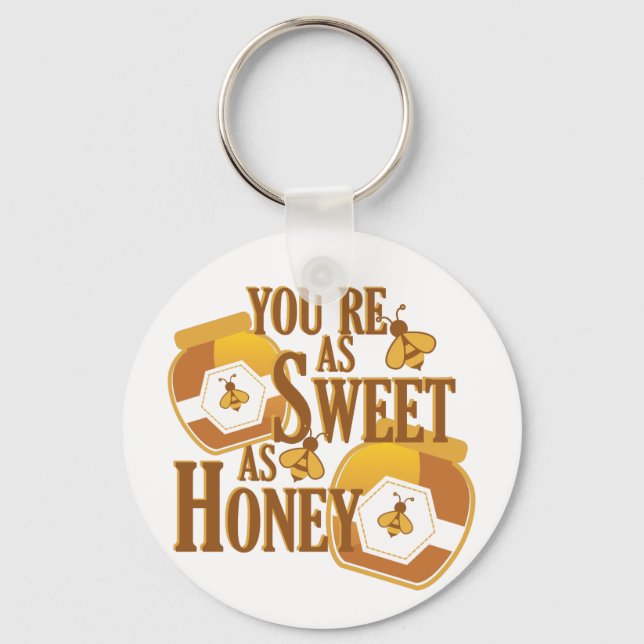 Sweet As Honey Key Ring (Front)