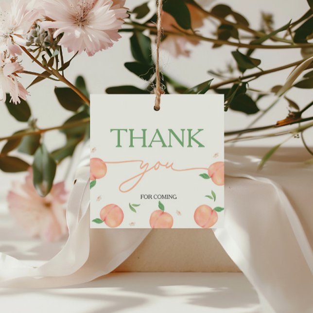 Sweet As Peach Birthday Favour Tags (Creator Uploaded)