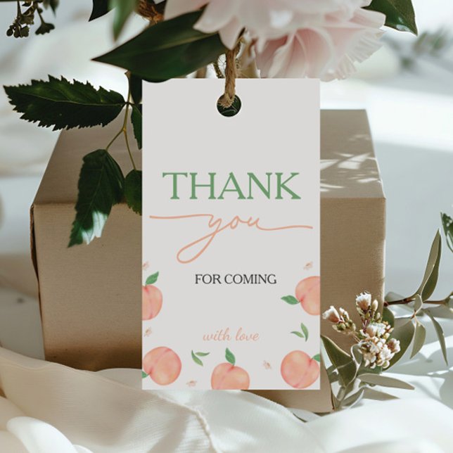Sweet As Peach Birthday Gift Tags (Creator Uploaded)