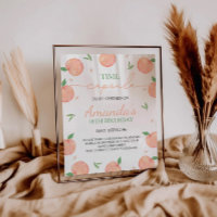 Sweet As Peach Birthday Time Capsule Sign