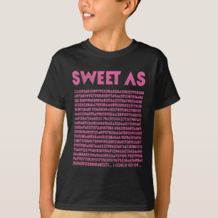 Sweet As Pi 3.14 Math Geek Teacher 3.14 Pi Day  T-Shirt