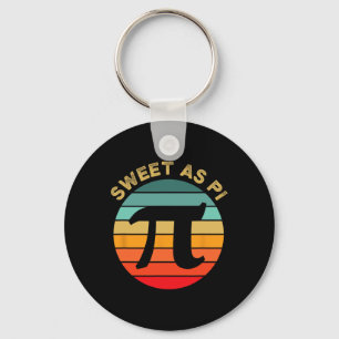 Sweet As Pi Day 2025 Funny Math Teacher Joke 3.14  Key Ring