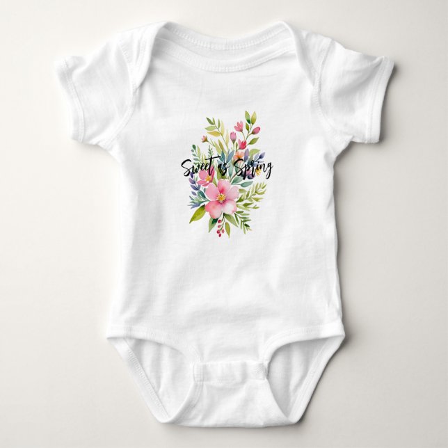 Sweet as Spring Baby Bodysuit (Front)
