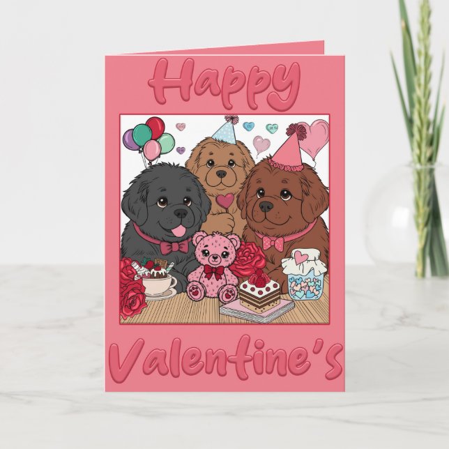 Sweet As You, Newfy Love Holiday Card (Front)