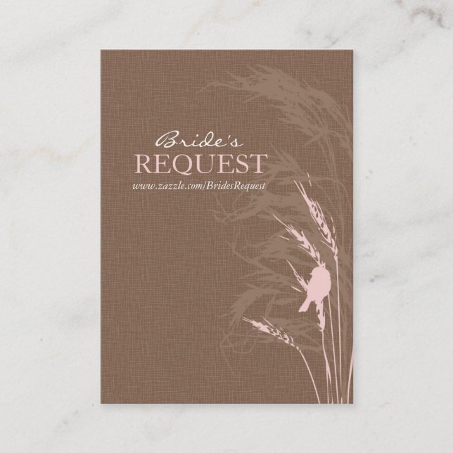 Sweet Autumn Bride Business Card (Front)