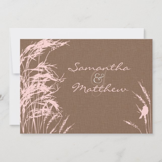 Sweet Autumn Bride Wedding Invitation Card (Front)