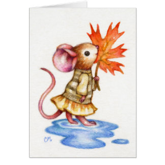 Sweet Autumn - Mouse Art Card