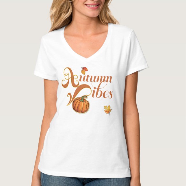 Sweet Autumn Vibes Trendy Women's T-Shirt (Front)