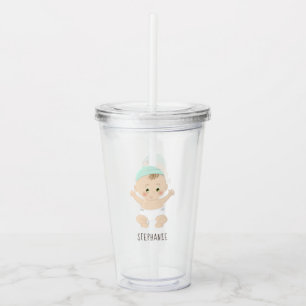 Sweet Baby and Bear Balloon Acrylic Tumbler