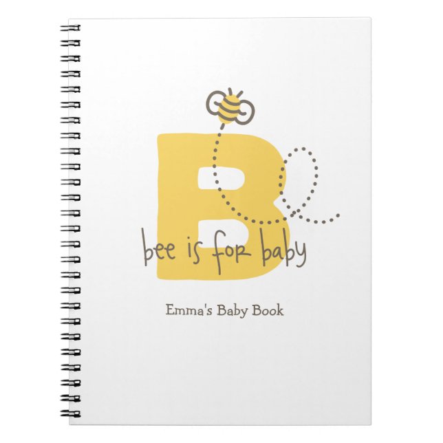 Sweet Baby Bee Baby Book or Photo Album (Front)