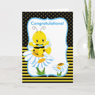 Sweet Baby Bee Boy Greeting Card