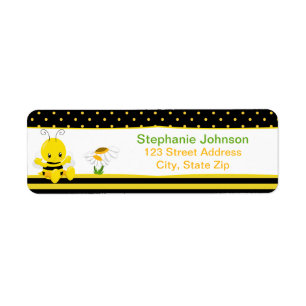 Sweet Baby Bee Return Address Labels