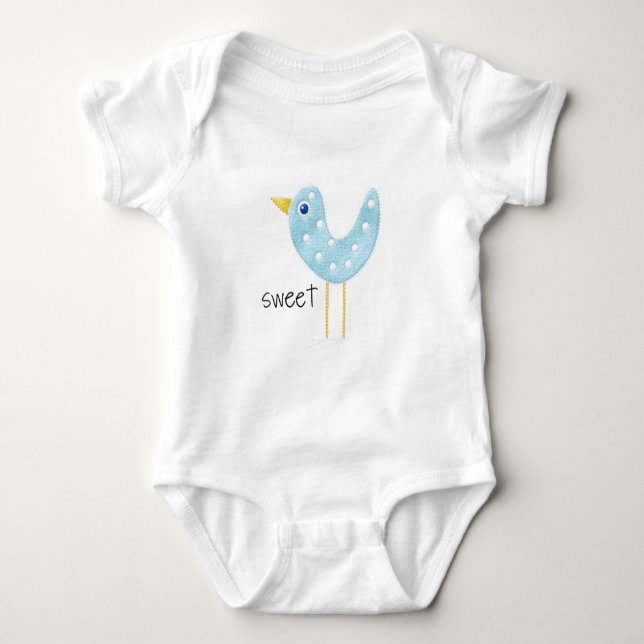 Sweet Baby Blue Bird Bodysuit (Front)