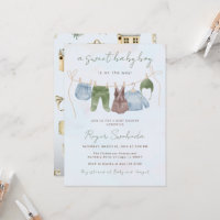 Sweet baby boy boho baby clothes shower