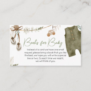 Sweet Baby Boy Boho Clothes Books for Baby Enclosure Card