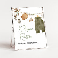 Sweet Baby Boy Boho Clothes Diaper Raffle