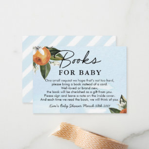 Sweet Baby Boy Clementine Shower Books For Baby Card