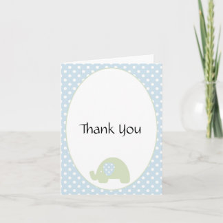 Sweet Baby Boy- Elephant Thank You Note
