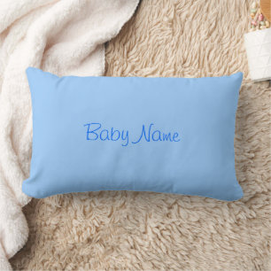 Sweet Baby Boy Name Sky Blue Lumbar Cushion