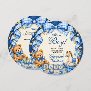 Sweet Baby Boy Shower Invitation