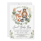 Sweet Baby Boy Woodland Greenery Animals Shower