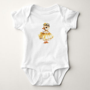 Sweet Baby Duckling with Dress and Hat Bodysuit