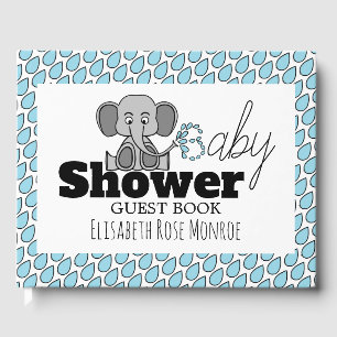 Sweet Baby Elephant, Baby Shower Guest Book