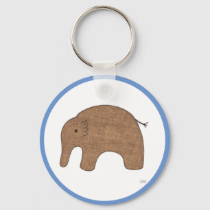 Sweet Baby Elephant Keychain-Erin Brie Art Keychai Key Ring