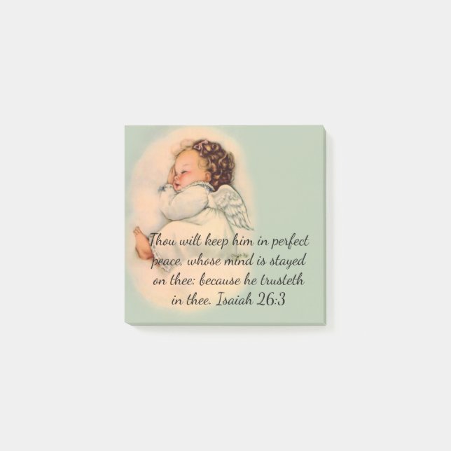 Sweet Baby Girl Angel Post-it Notes (Front)