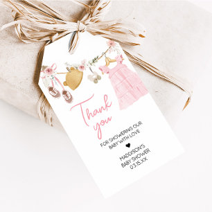 Sweet Baby Girl Boho Clothes Favour Tags