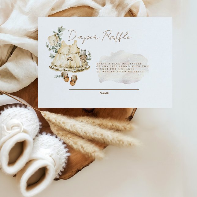 Sweet Baby Girl Boho Diaper Raffle Enclosure (Creator Uploaded)