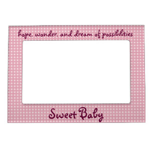 Sweet Baby Girl picture frame magnet