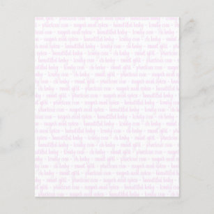 Pink Baby Scrapbook Paper