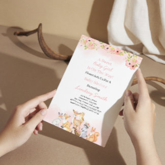 Sweet Baby Girl Shower Invitation