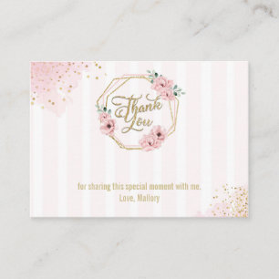 Sweet Baby Girl Thank You card