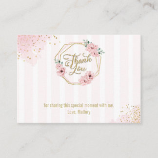 Sweet Baby Girl Thank You card